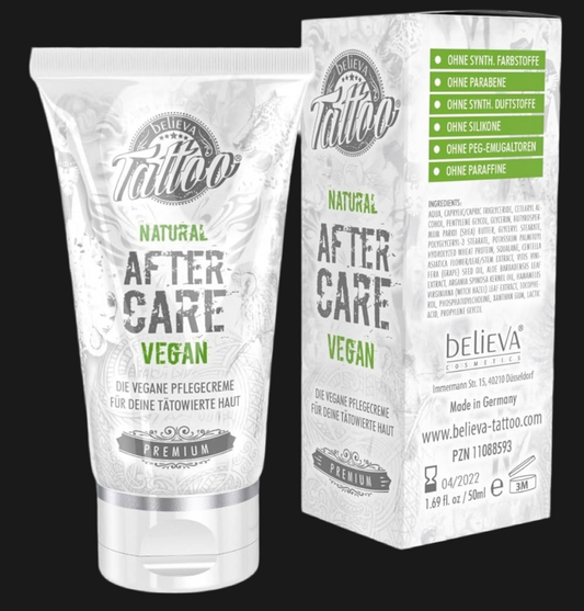 Crème de soins végétal après  tatouage